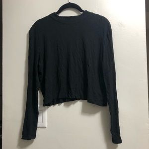 Black Mock Neck Longsleeve